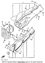 Yamaha parts diagram for 33M-21376-00-00 - Ref #17