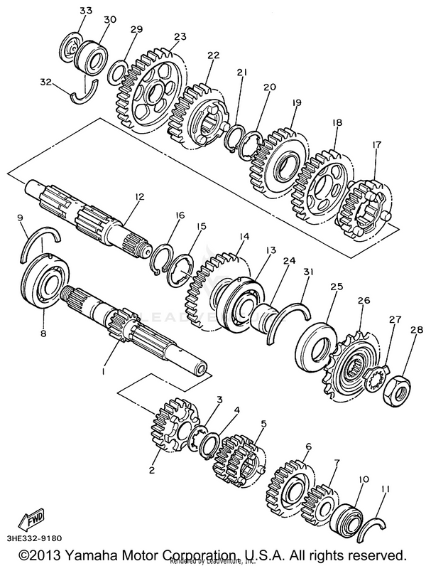 Yamaha parts diagram for 93102-35109-00 - Ref #25