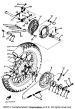 Yamaha parts diagram for 93410-65040-00 - Ref #13
