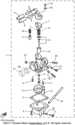 Yamaha parts diagram for 620-14231-15-00