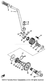Yamaha parts diagram for 278-15641-01-00 - Ref #21