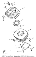 Yamaha parts diagram for 43G-11351-10-00 - Ref #10