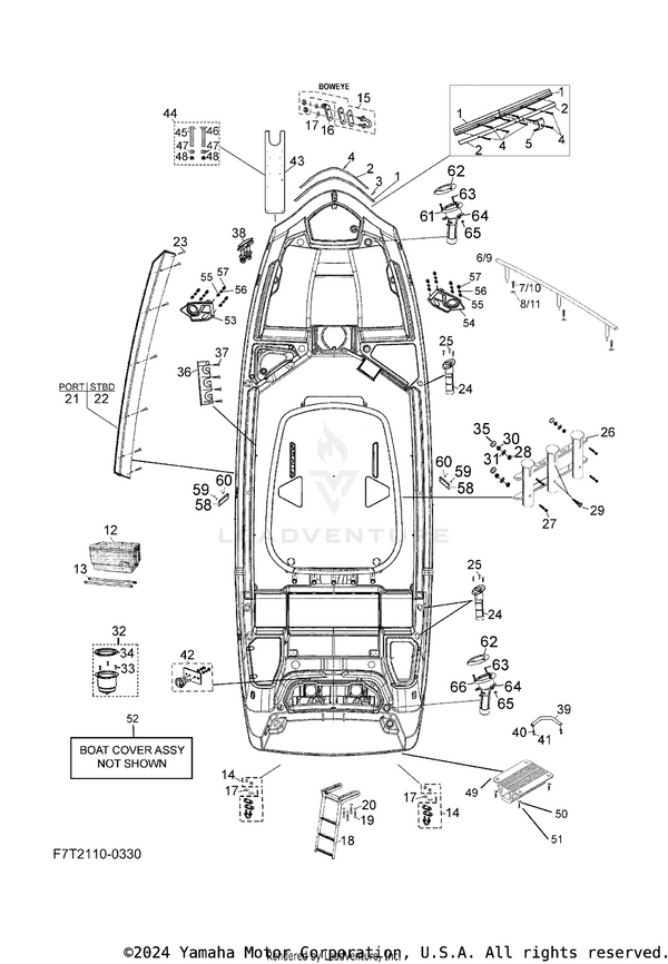 Yamaha parts diagram for F6H-U4378-00-00 - Ref #13