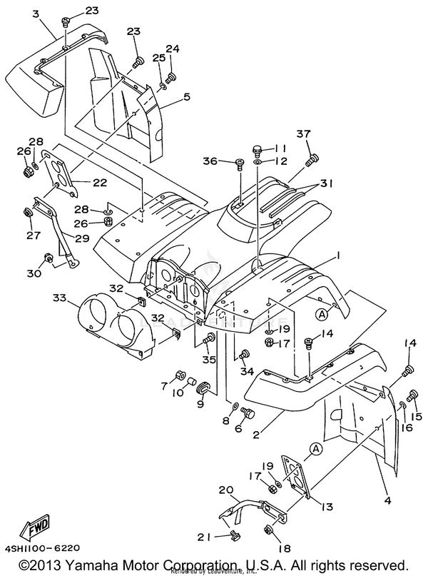 Yamaha parts diagram for 90167-05078-00 - Ref #35