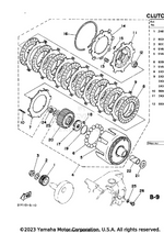Yamaha parts diagram for 93451-25067-00 - Ref #16