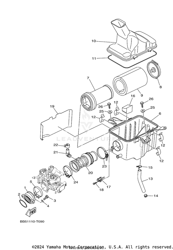 Yamaha parts diagram for 91314-08020-00 - Ref #3