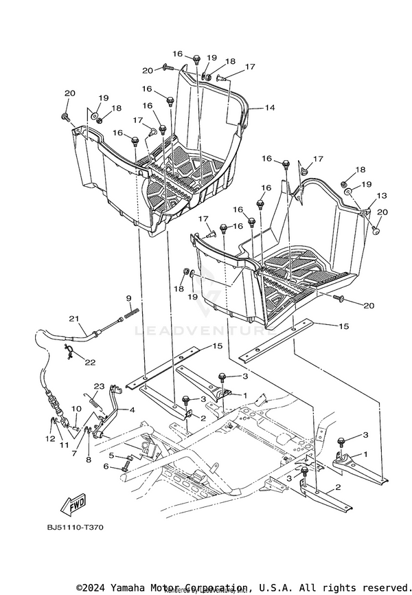 Yamaha parts diagram for 90269-06804-00 - Ref #17