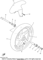 Yamaha parts diagram for 93900-00031-00 - Ref #6