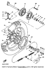 Yamaha parts diagram for 90110-08038-00 - Ref #23