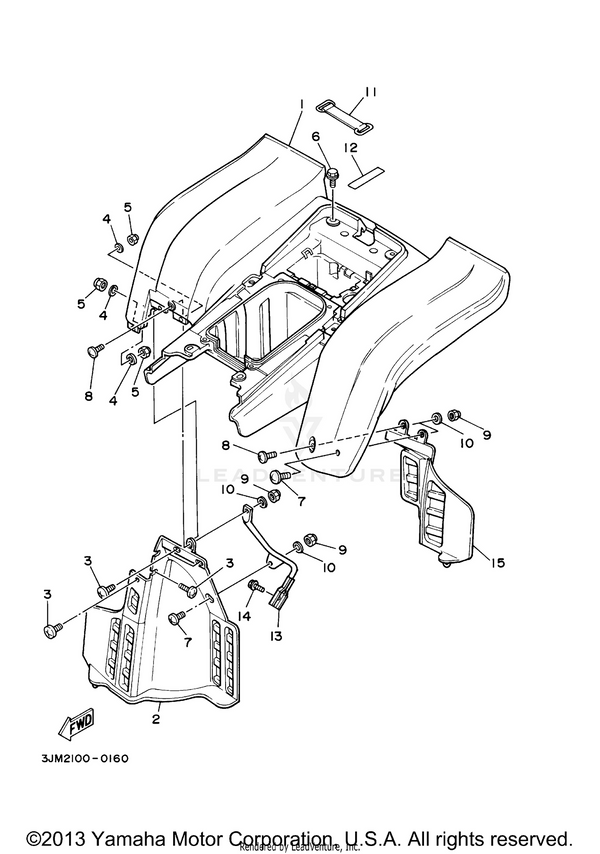 Yamaha parts diagram for 2T4-82131-00-00 - Ref #11