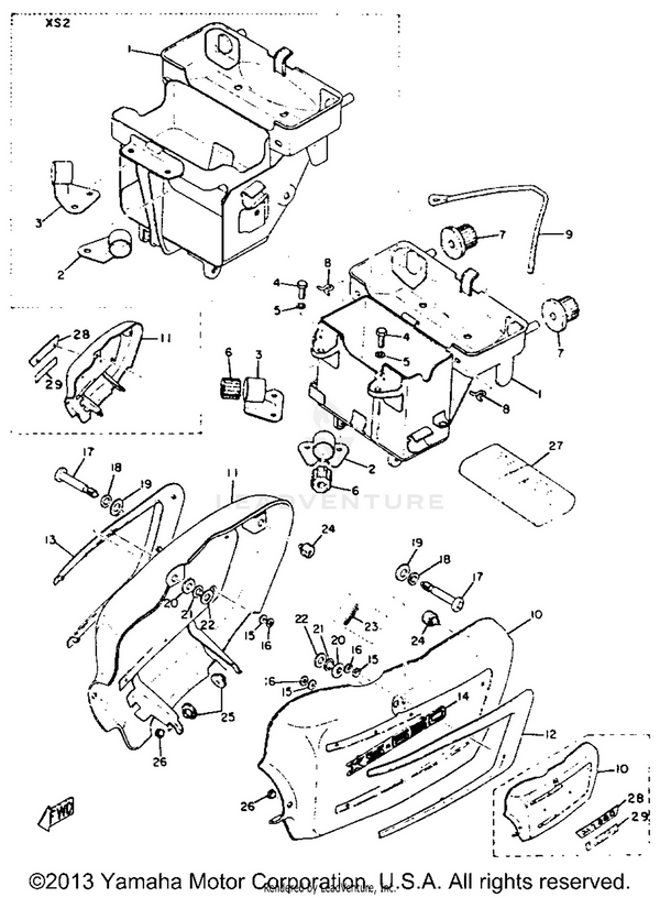 Yamaha parts diagram for 90109-08189-00 - Ref #17