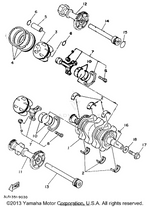 Yamaha parts diagram for 3LD-11416-00-00