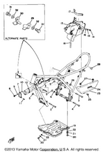 Yamaha parts diagram for 371-21714-00-00 - Ref #25
