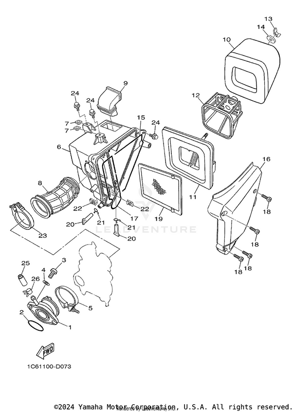 Yamaha parts diagram for 1C6-E4437-00-00 - Ref #9