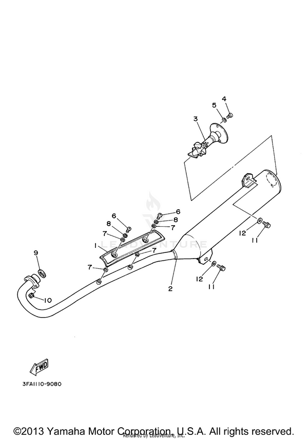 Yamaha parts diagram for 90206-06090-00 - Ref #8