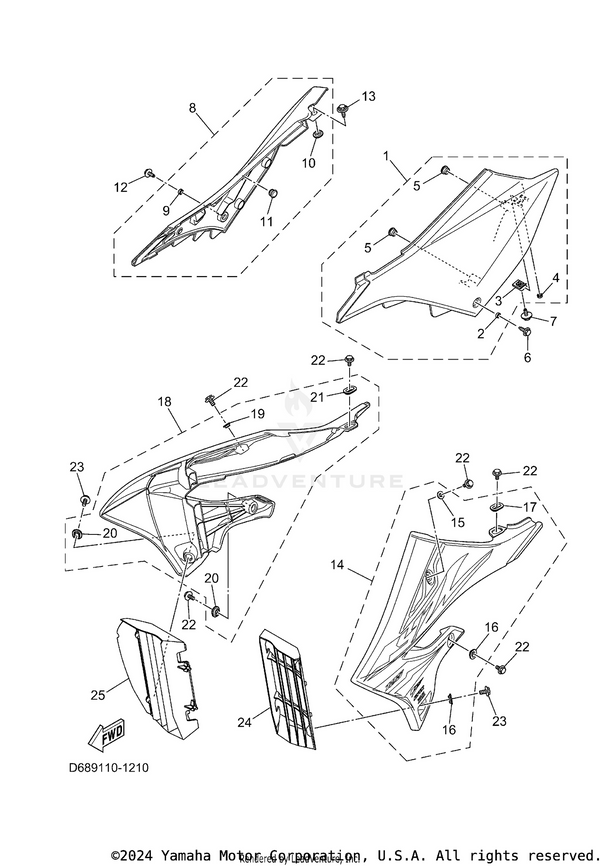 Yamaha parts diagram for 90105-06178-00 - Ref #6