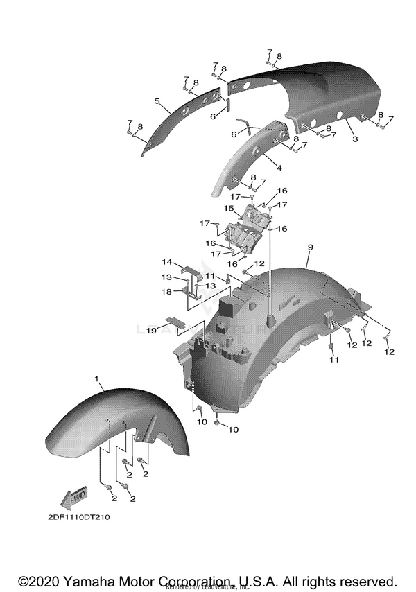 Yamaha parts diagram for 26L-82131-00-00 - Ref #14