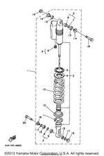 Yamaha parts diagram for 3XJ-22253-00-00 - Ref #14