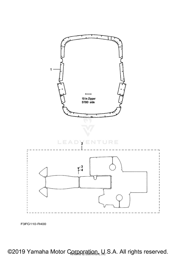 Yamaha parts diagram for F3F-U318C-20-00 - Ref #1