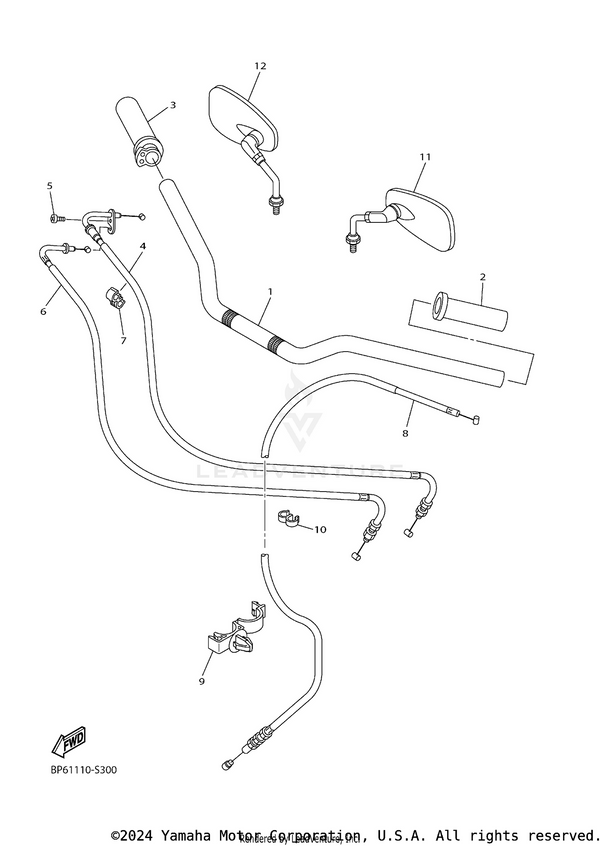 Yamaha parts diagram for 1TP-26312-00-00 - Ref #6