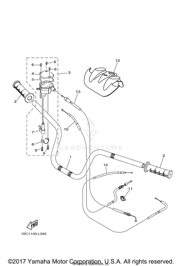 Yamaha parts diagram for 91317-05020-00 - Ref #9