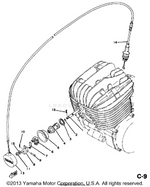 Yamaha parts diagram for 363-12281-01-00 - Ref #1