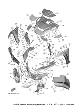 Yamaha parts diagram for B4J-F1553-10-00 - Ref #17