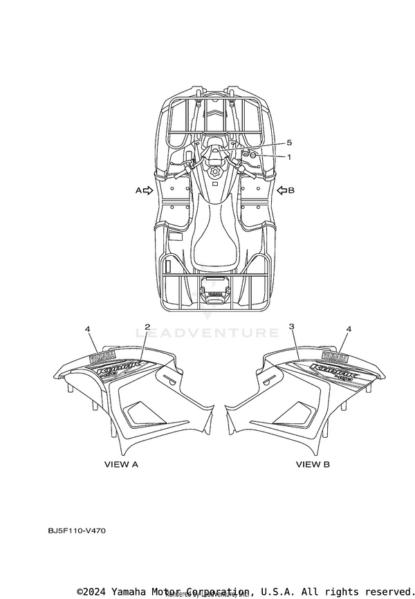 Yamaha parts diagram for BJ5-F1781-30-00 - Ref #2