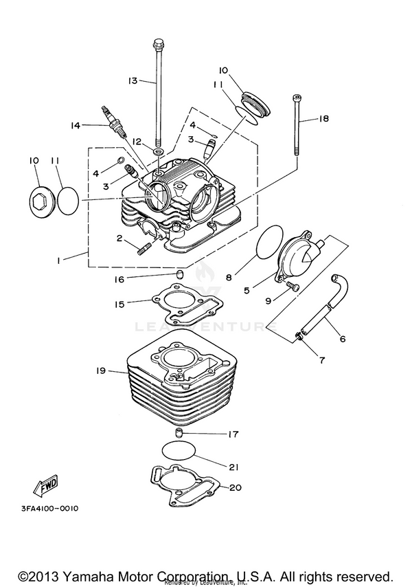 Yamaha parts diagram for 93440-10109-00 - Ref #4