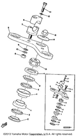 Yamaha parts diagram for 288-23454-00-00