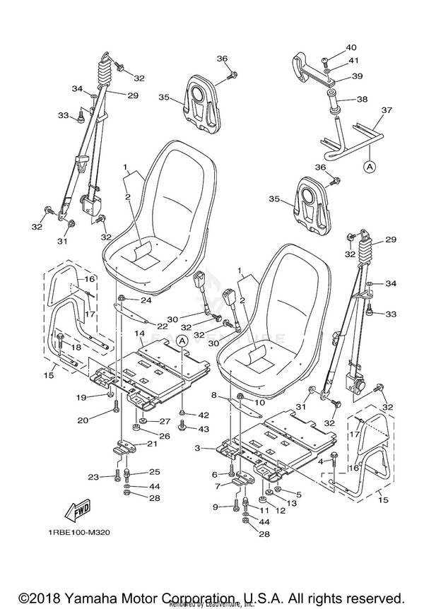 Yamaha parts diagram for GH1-U3774-00-00 - Ref #11