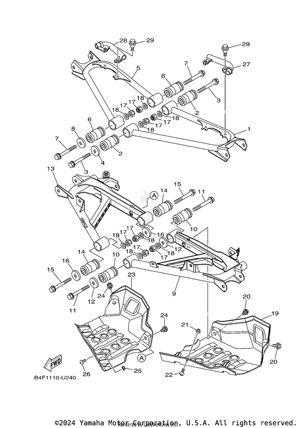 Yamaha parts diagram for 95707-06300-00 - Ref #21