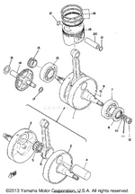 Yamaha parts diagram for 583-11637-02-00
