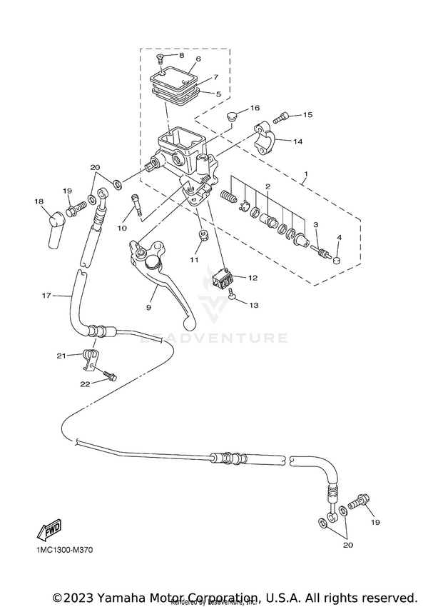 Yamaha parts diagram for 3GM-26455-00-00 - Ref #4