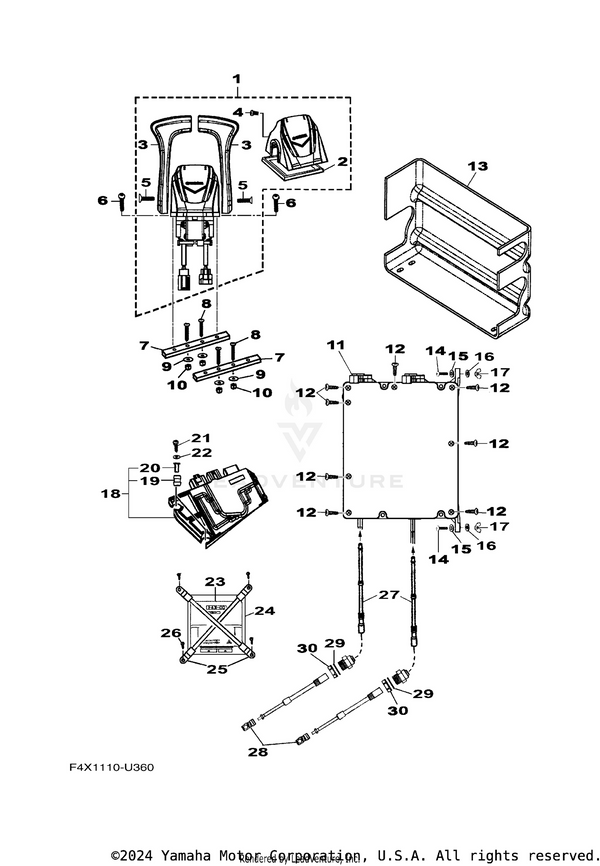 Yamaha parts diagram for 90149-10SC4-00 - Ref #14