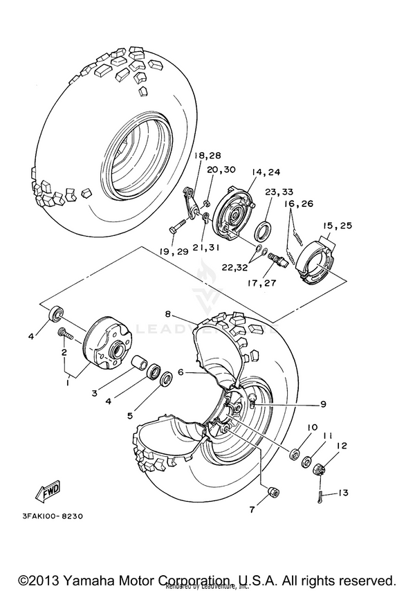 Yamaha parts diagram for 93210-12790-00 - Ref #22