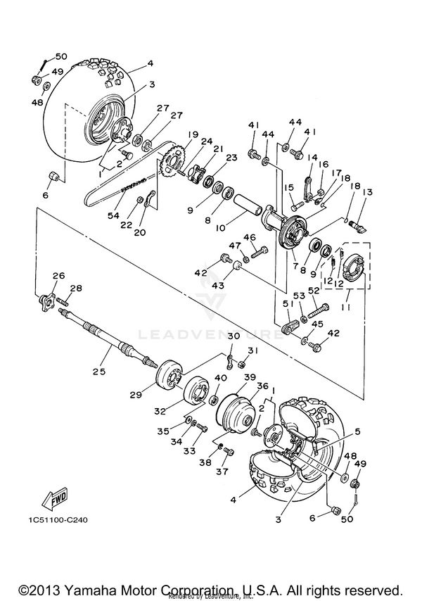 Yamaha parts diagram for 90116-08507-00 - Ref #28
