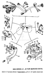Yamaha parts diagram for 447-81950-10-00