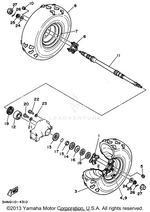 Yamaha parts diagram for 1YW-25367-00-00 - Ref #16