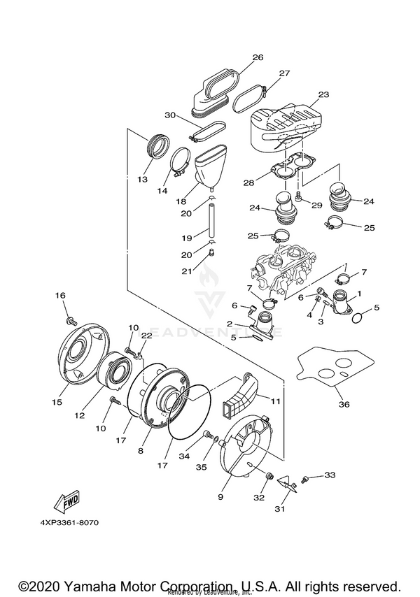 Yamaha parts diagram for 4TR-14451-00-00 - Ref #12