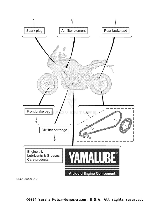 Yamaha parts diagram for B7N-14451-01-00 - Ref #3