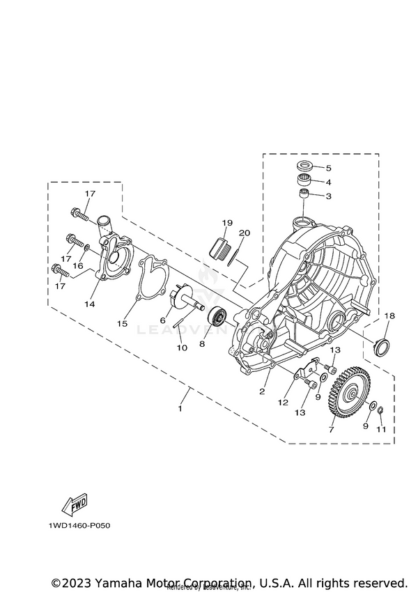 Yamaha parts diagram for 1WD-E5421-00-00 - Ref #2