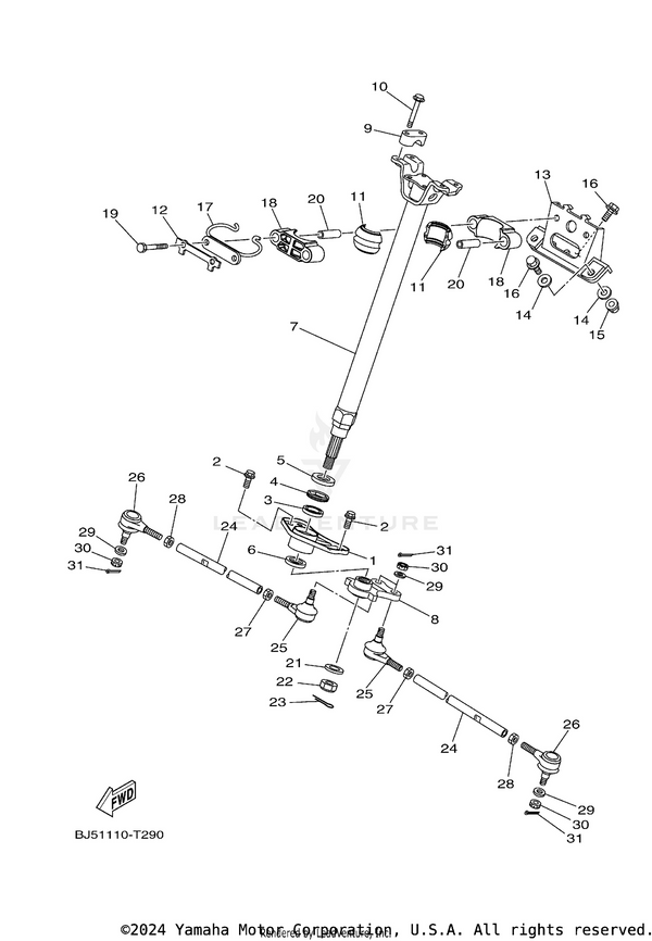 Yamaha parts diagram for 90201-14021-00 - Ref #21