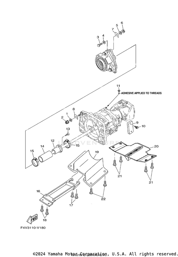 Yamaha parts diagram for F3F-U7697-00-00 - Ref #9
