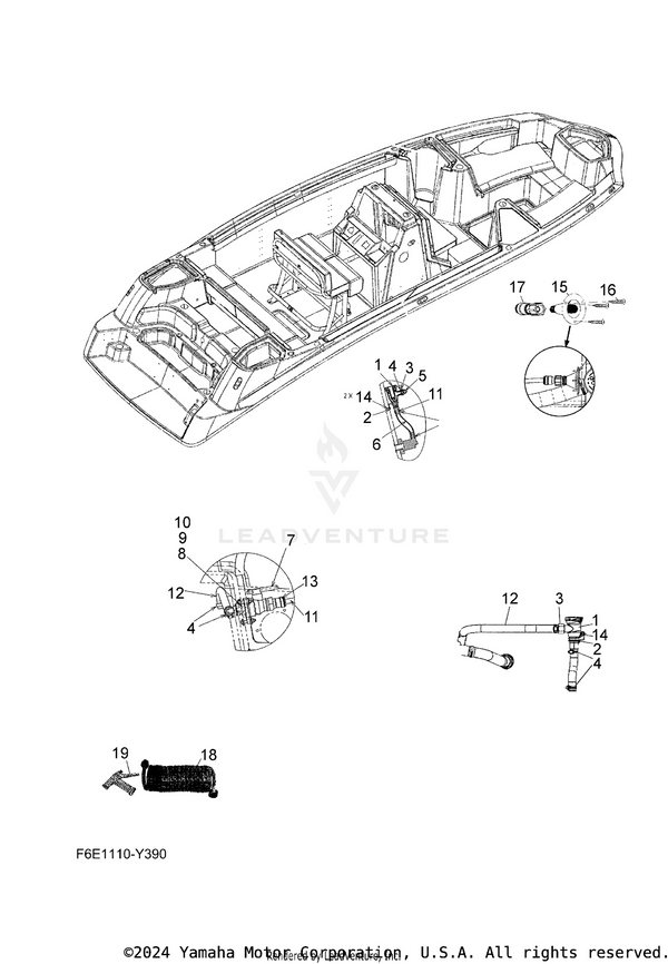 Yamaha parts diagram for 9572R-06300-00 - Ref #10