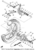 Yamaha parts diagram for 1A1-25367-00-00 - Ref #19
