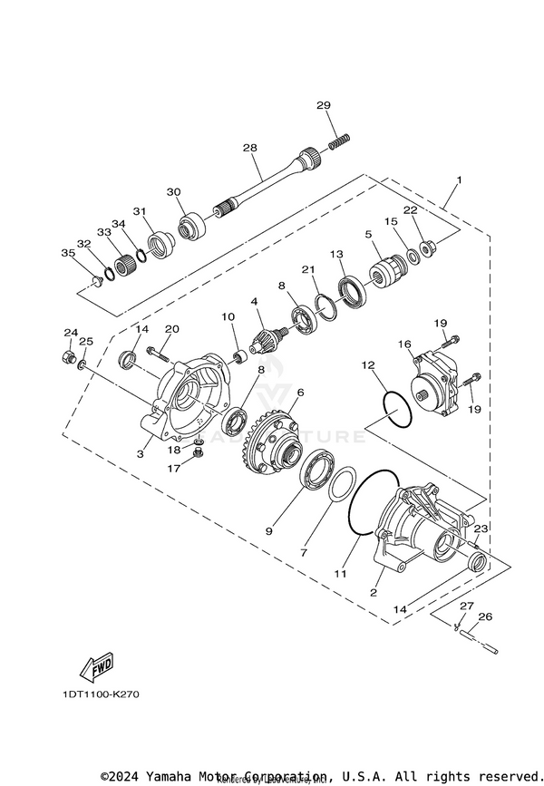 Yamaha parts diagram for 95812-06014-00 - Ref #19