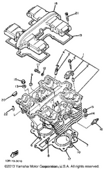 Yamaha parts diagram for 12R-11193-10-00 - Ref #19