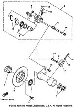 Yamaha parts diagram for 90119-10109-00 - Ref #20