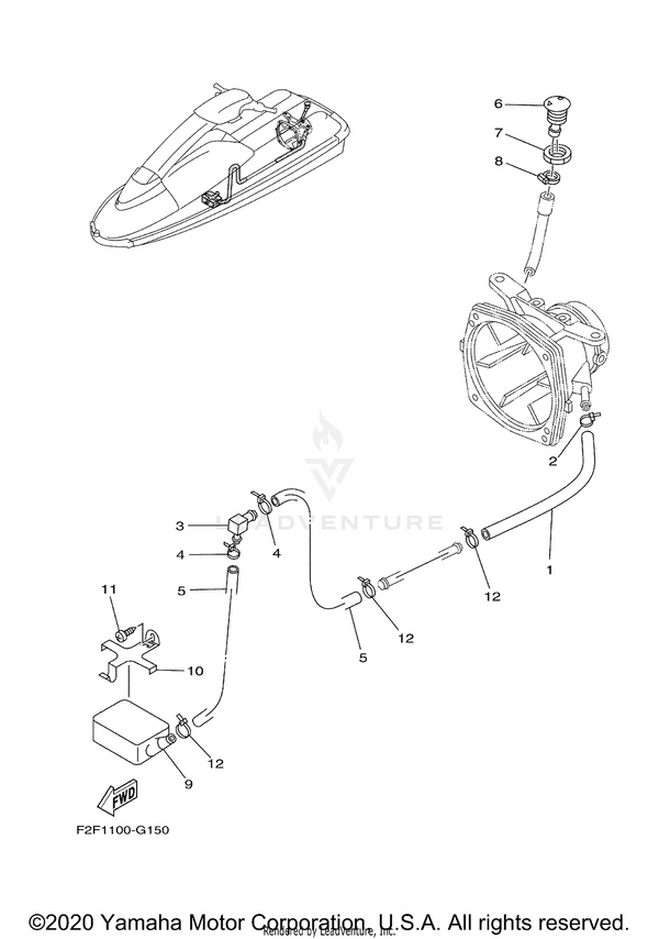 Yamaha parts diagram for FN8-6269B-00-00 - Ref #6